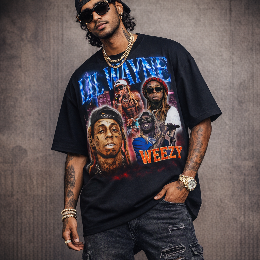 Riot Threadz Oversized Graphics Vintage Style T-Shirts