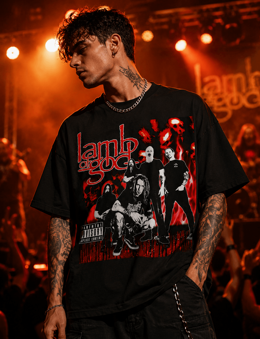 Riot Threadz Rock And Heavy Metal Band Oversized Graphic T Shirts