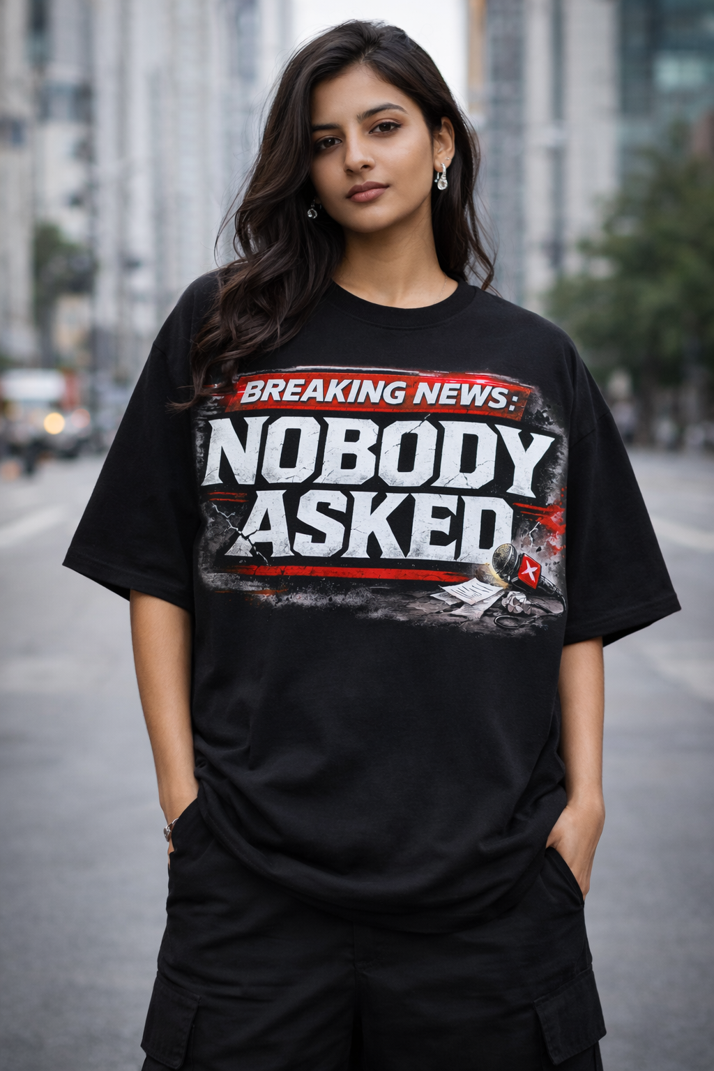 Nobody Asked Unisex Oversized Classic T-Shirt