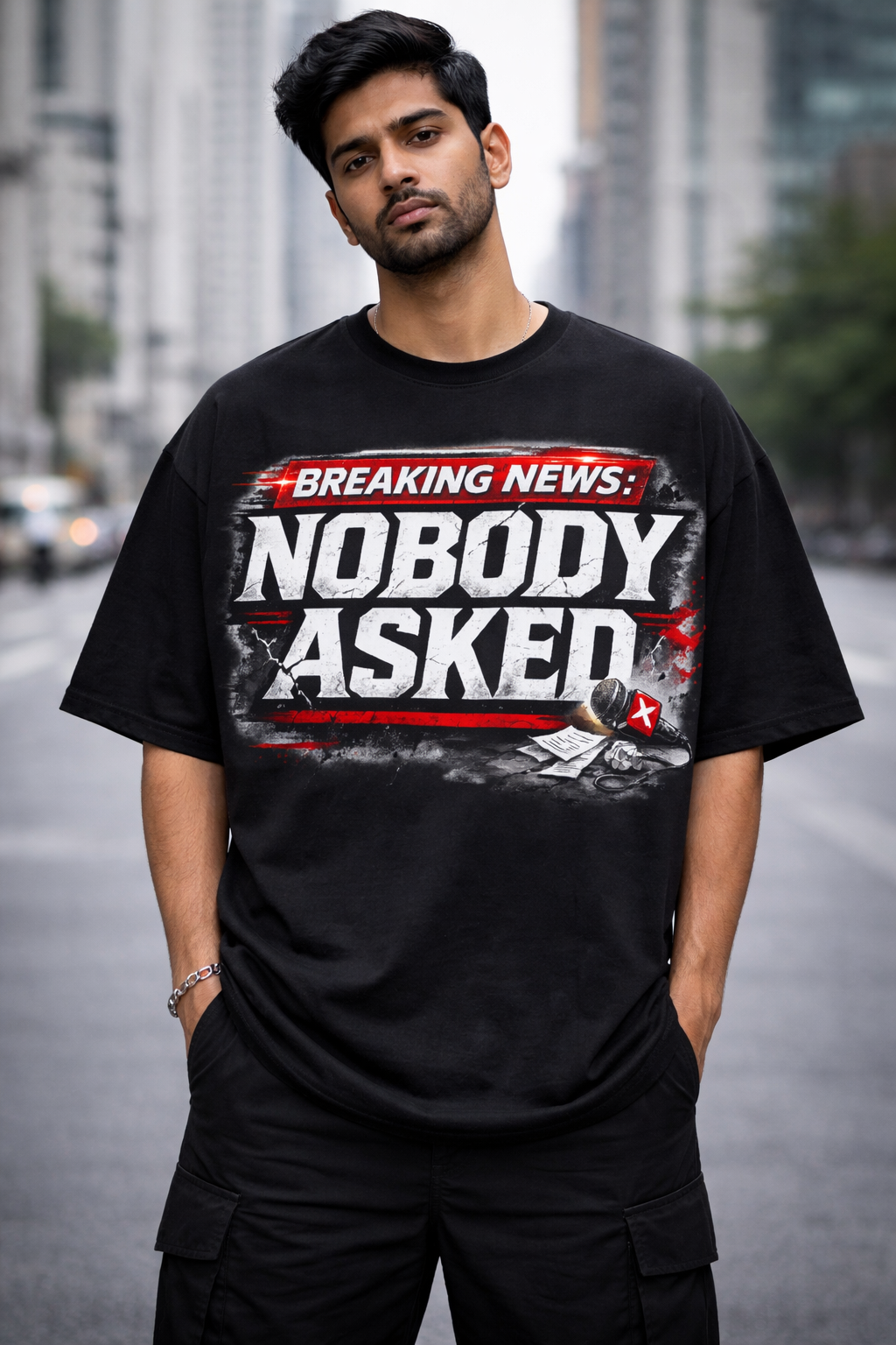 Nobody Asked Unisex Oversized Classic T-Shirt