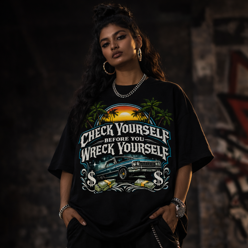 Check-Wreck Unisex Oversized Classic T-Shirt