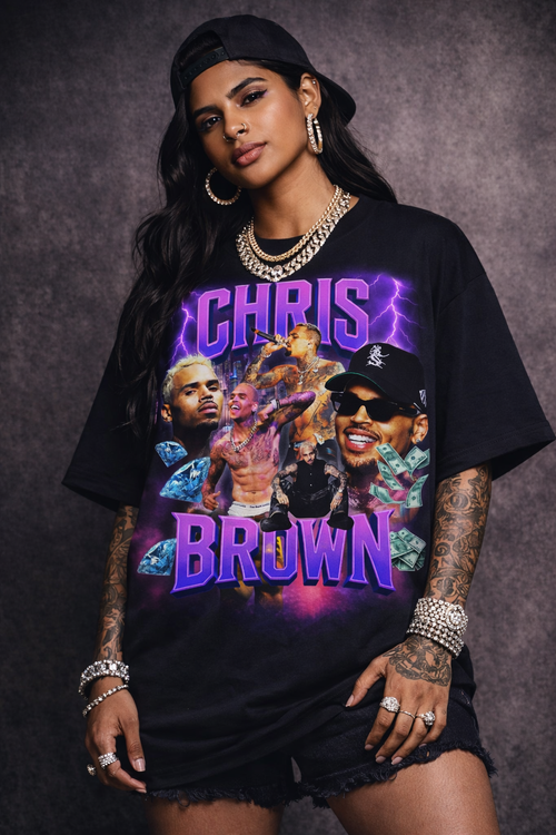 Chris Brown Unisex Oversize Klassisches T-Shirt