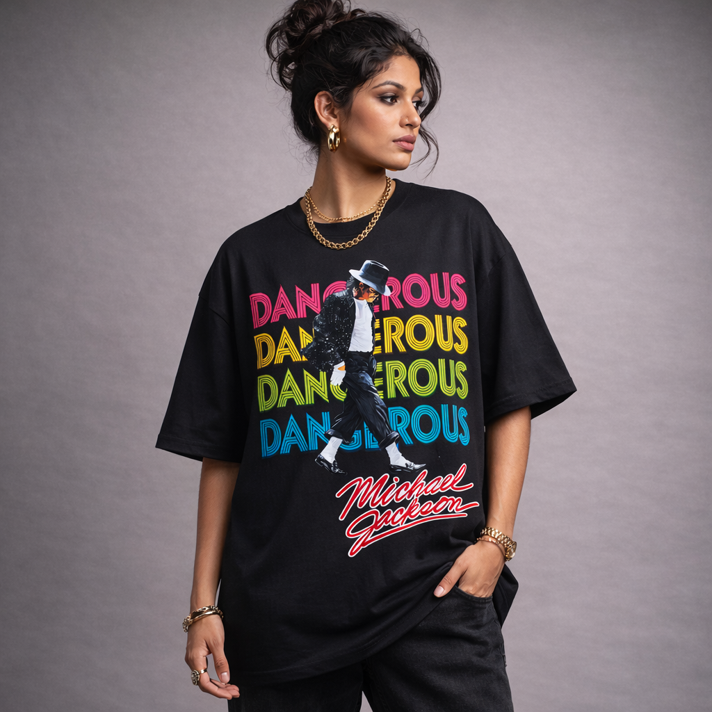 Michael Jackson Dangerous Unisex Oversized Classic T-Shirt