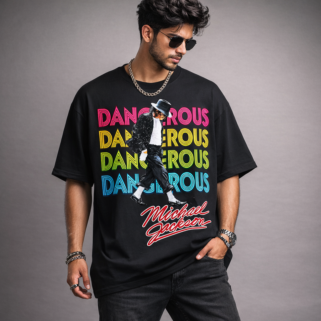 Michael Jackson Dangerous Unisex Oversized Classic T-Shirt