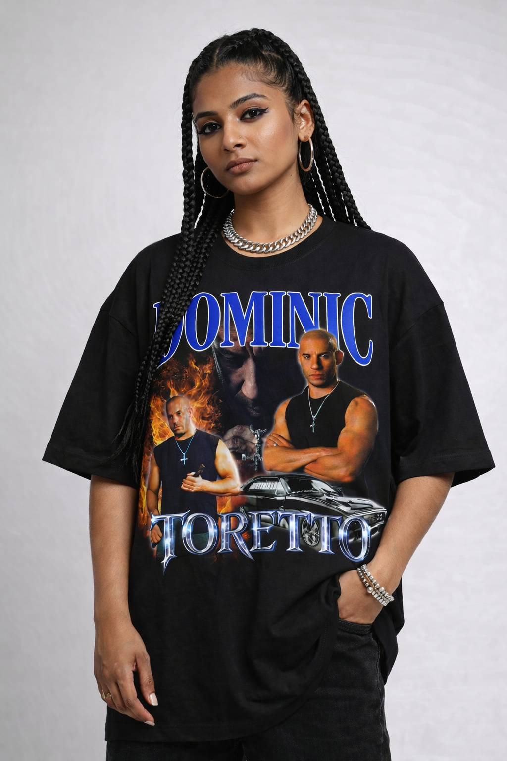 Dominic Toretto Fast and Furious Unisex Oversized Classic T-Shirt