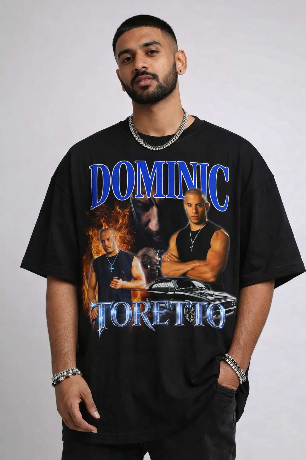 Dominic Toretto Fast and Furious Unisex Oversized Classic T-Shirt