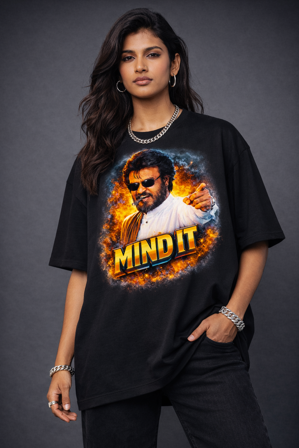 Mind It Unisex Oversized Klassisches T-Shirt