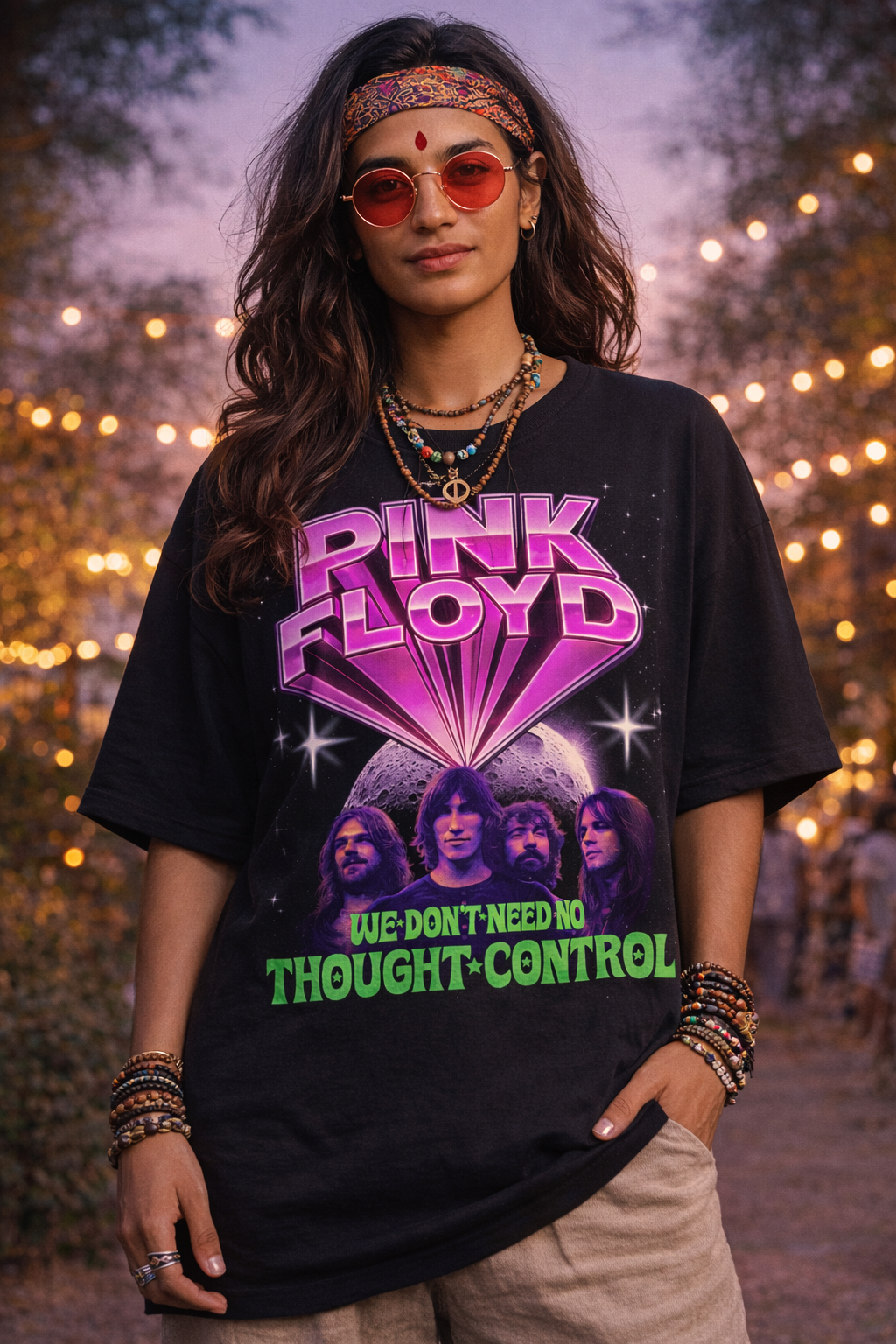 Pink Floyd We Don't Need No Thought Control Unisex Oversized Classic T-Shirt