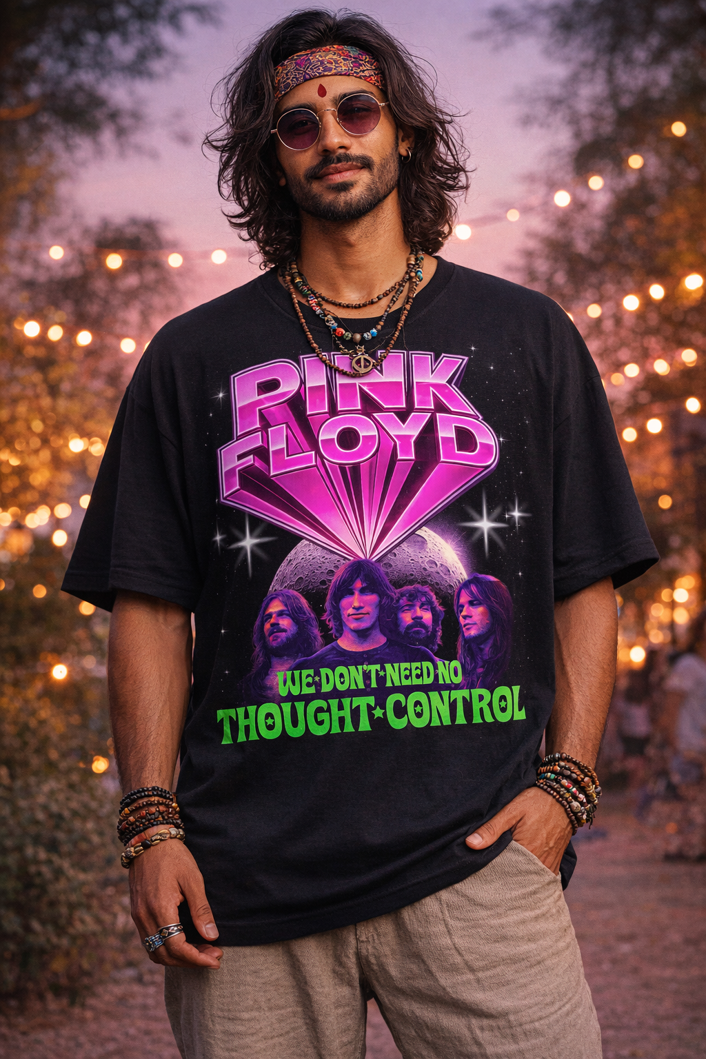 Pink Floyd We Don't Need No Thought Control Unisex Oversized Classic T-Shirt