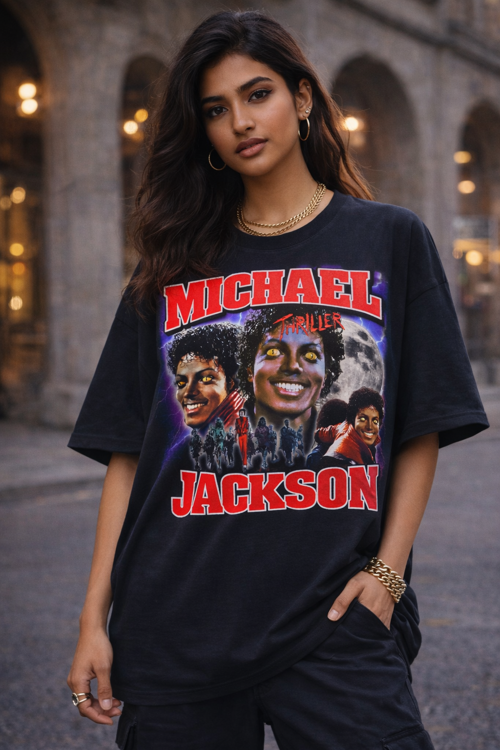 Michael Jackson Thriller Unisex Oversized Classic T-Shirt