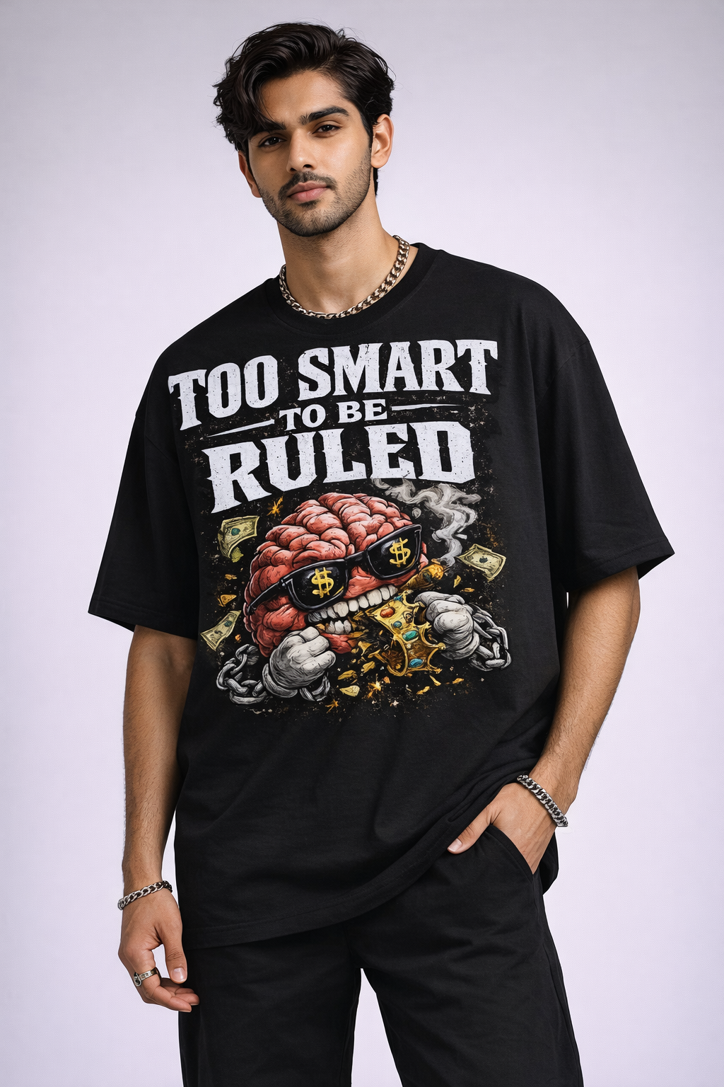 Too Smart To Be Ruled Unisex Oversized Klassisches T-Shirt