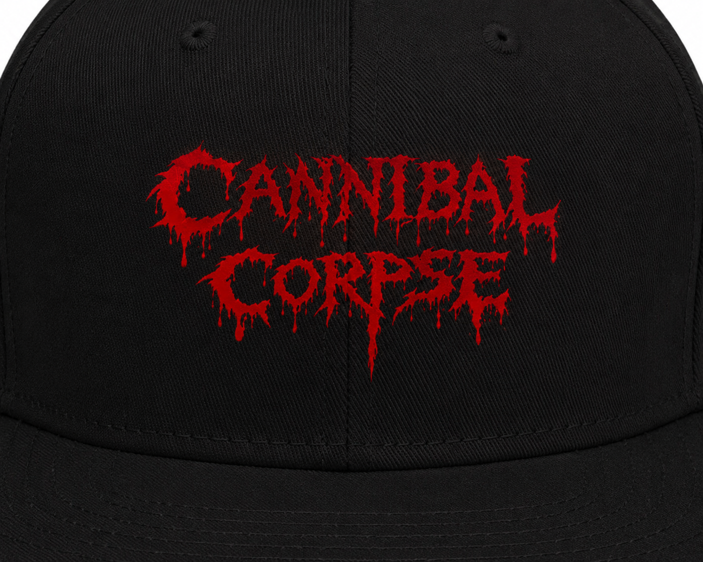 Cannibal Corpse Unisex Snapback Cap With Blood Red Dripping Gore Design 
