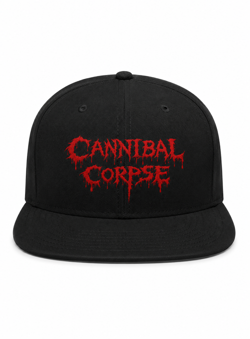 Cannibal Corpse Unisex Snapback Cap With Blood Red Dripping Gore Design 
