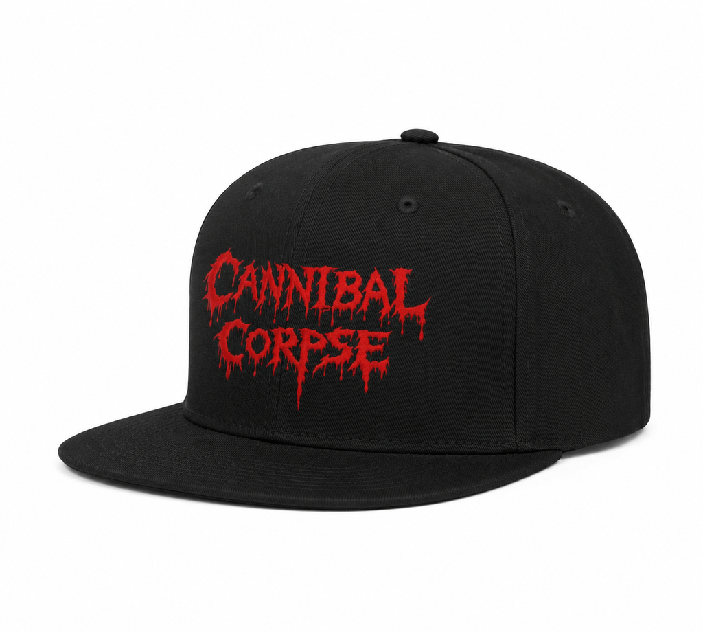 Cannibal Corpse Unisex Snapback Cap With Blood Red Dripping Gore Design 
