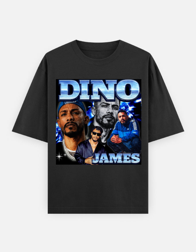 Dino James raw charisma desi hip hop unisex oversized graphic t-shirt front design with bold streetwear vibe.
