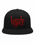 Lamb of God Unisex Snapback Cap With Blood Red Distressed Lettering Design