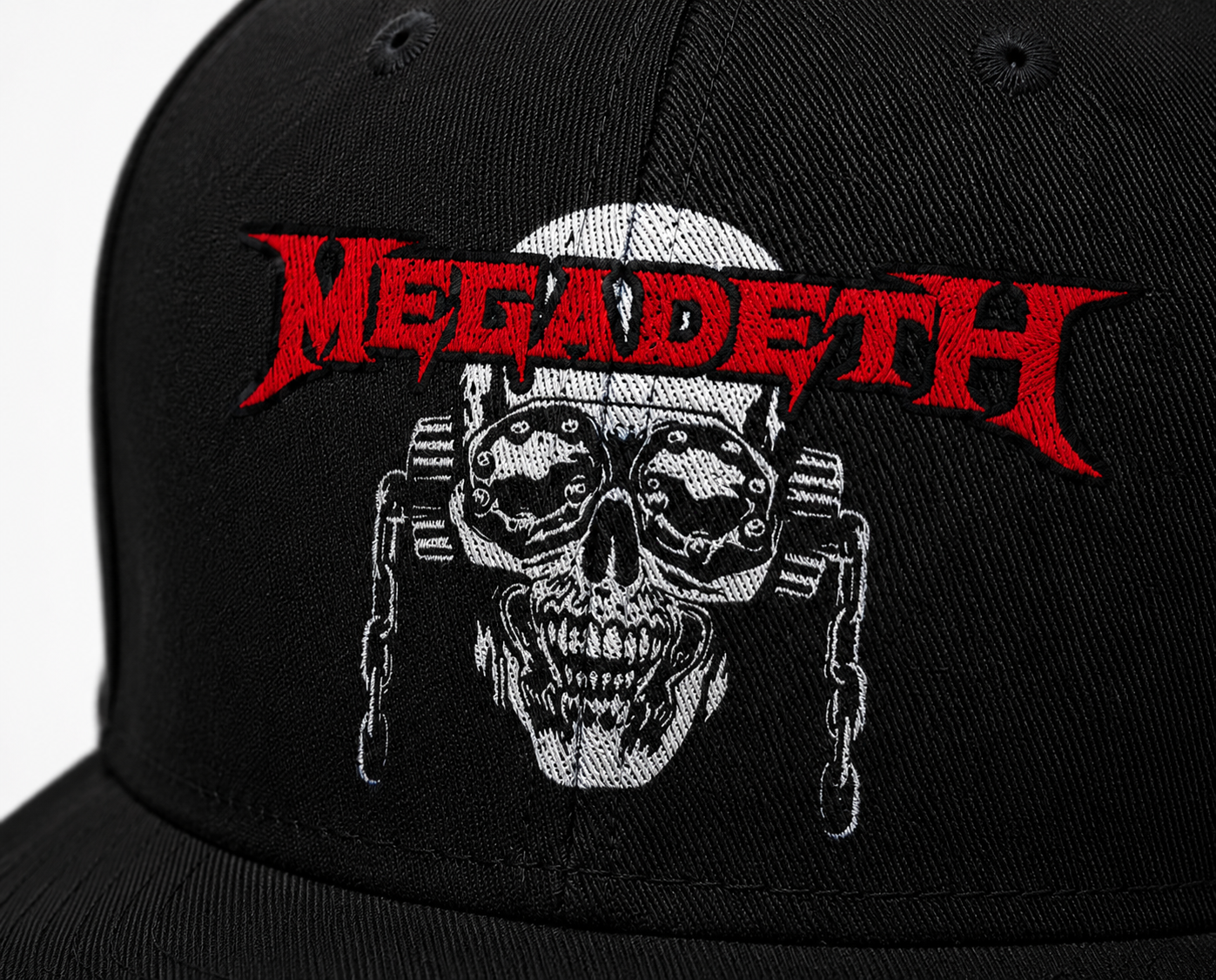 Megadeth Symphonies Of Destruction Ash Grey Industrial Lettering Unisex Snapback Cap