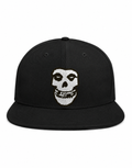 Misfits Unisex Snapback Cap With Bone White Classic Fiends Skull Design 
