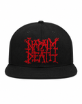 Napalm Death Unisex Snapback Cap With Blood Red Brutal Grindcore Design 
