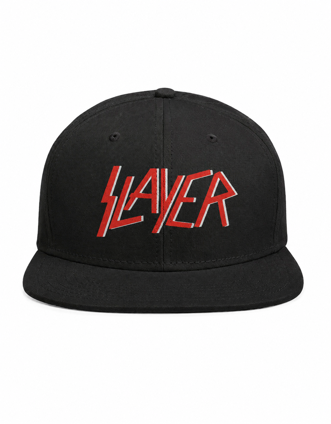 Slayer Unisex Snapback Cap With Blood Red Scratched Emblem Design 
