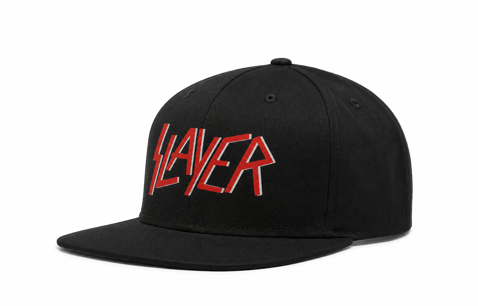 Slayer  Unisex Snapback Cap With Blood Red Scratched Emblem Design 