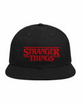 Stranger Things Unisex Snapback With Blood Red Retro Horror Logo Design 

