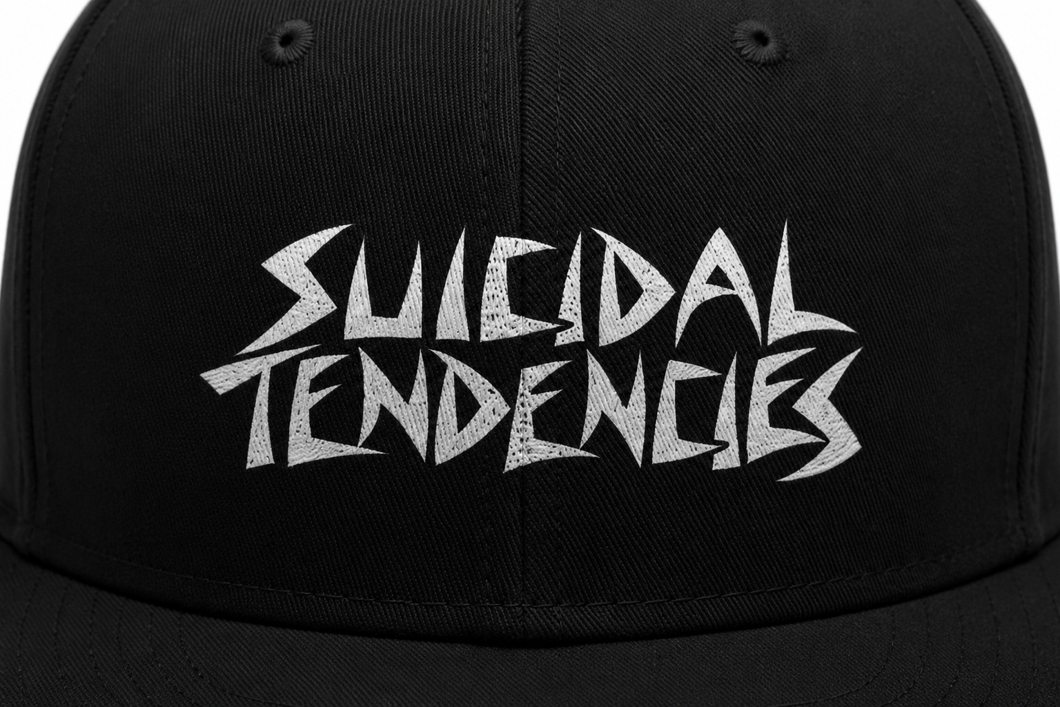 Suicidal Tendencies Unisex Snapback Cap With White Thrash Logo Design